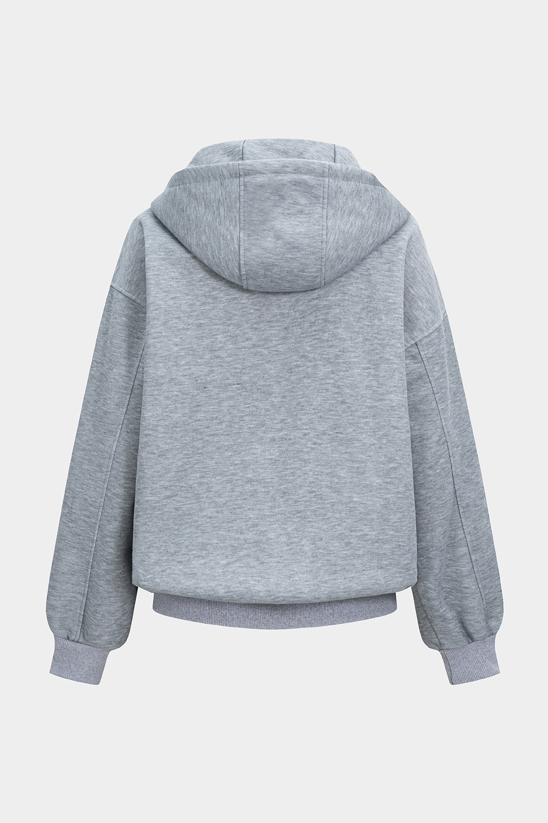 Zipper Long-Sleeve Hoodie