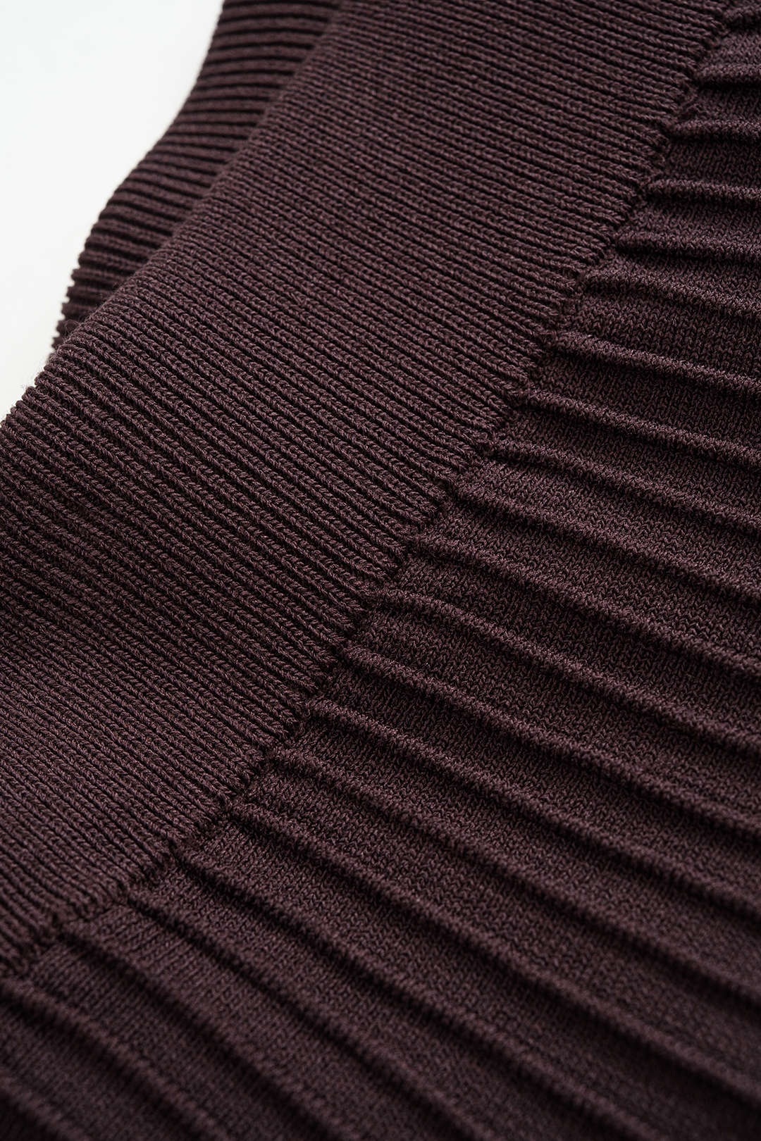 Knit Stitching Detail Skirt
