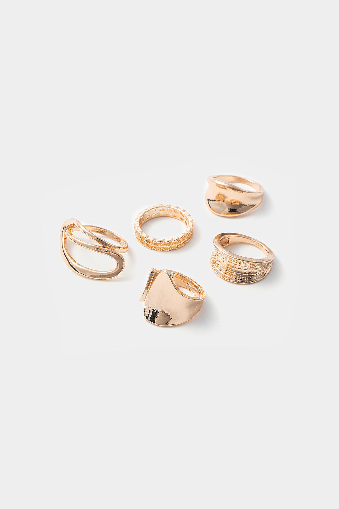 Metallic Geometric Accessories Set