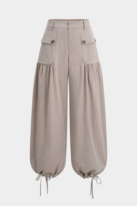 Tie-Up Pocket Lantern Trousers