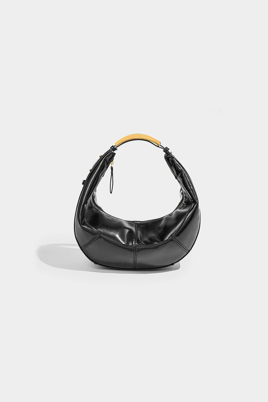 Leather Zipper Tote Bag