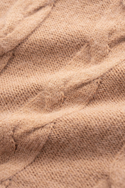 Cable Knit Strapless Pleated Mini Dress