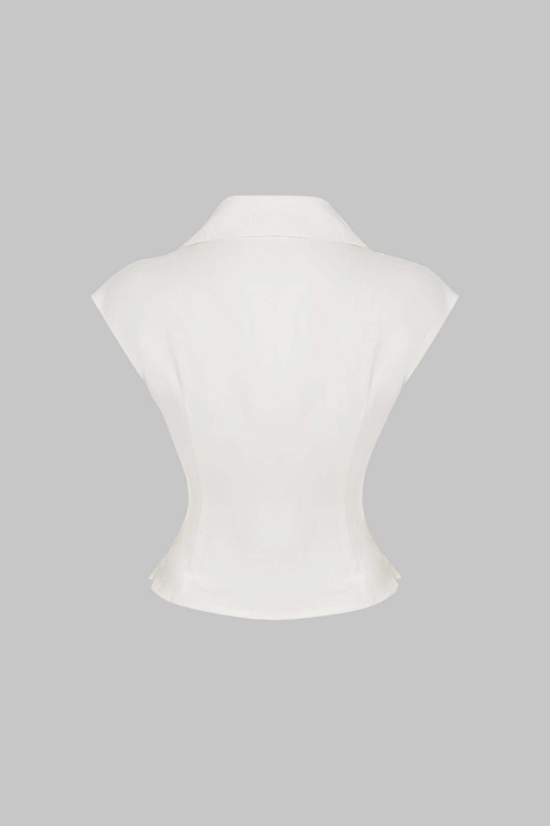 Twist Knot Ruched V-Neck Short-Sleeve Shirt