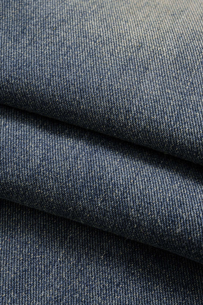 Denim Pleated Jeans
