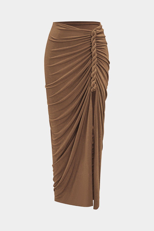 Twist Knot Ruched Skirt