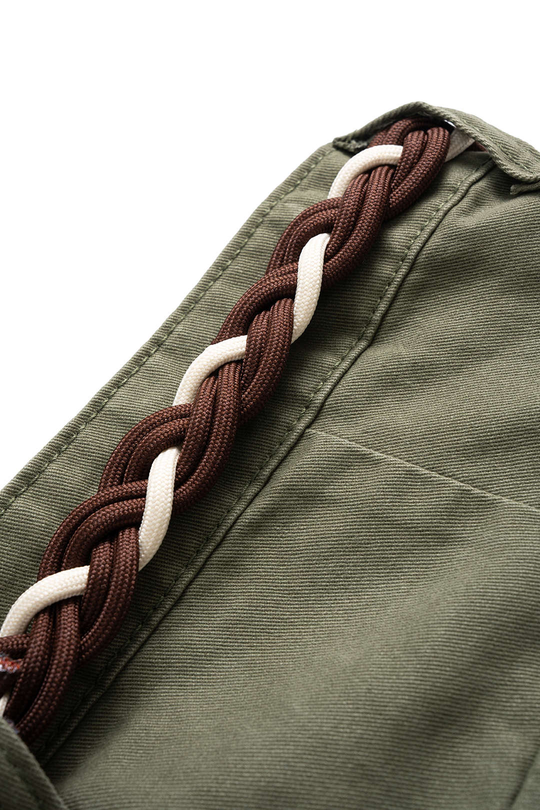 Denim Pocket Belted Barrel Jeans