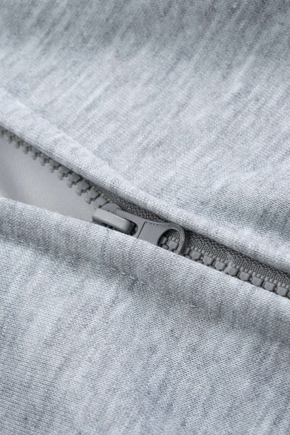 Zipper Long-Sleeve Hoodie