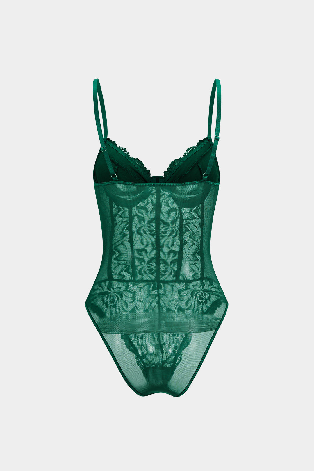 Lace Patchwork Backless Sleeveless Bodysuit