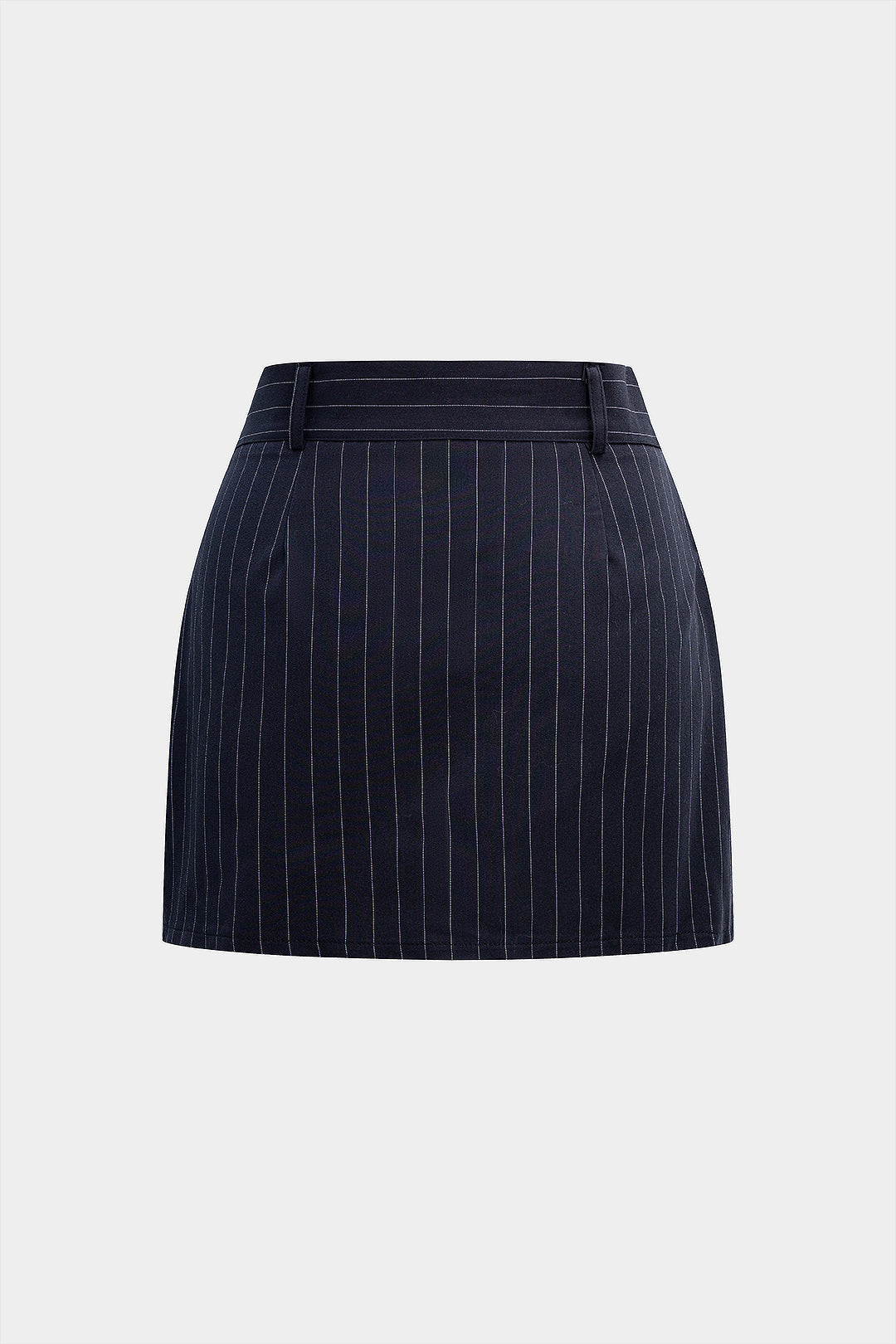 Stripes Print High Waist Skirt
