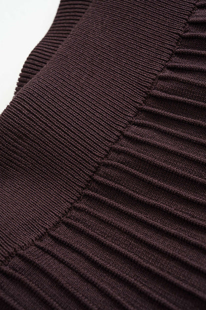 Knit Stitching Detail Skirt