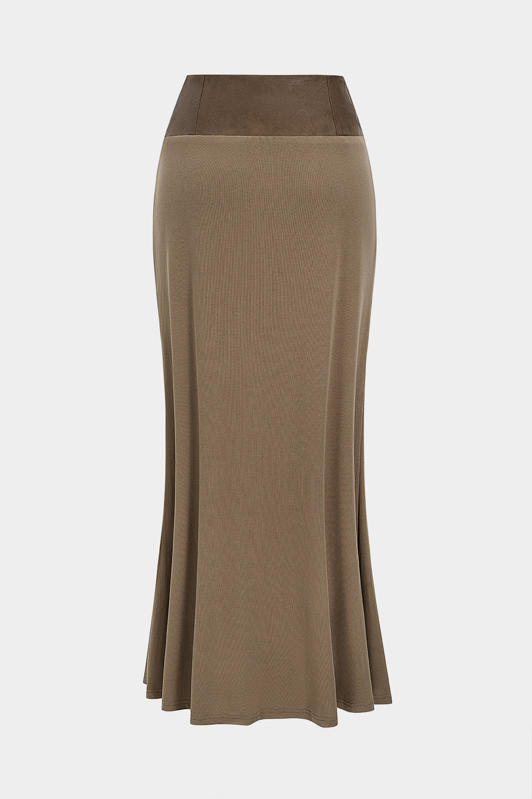 Faux Leather Patchwork Skirt
