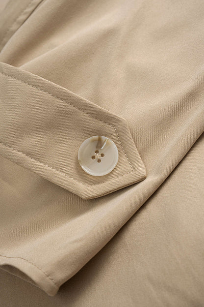 Tie-Up WNotched Lapel Belted Jacket