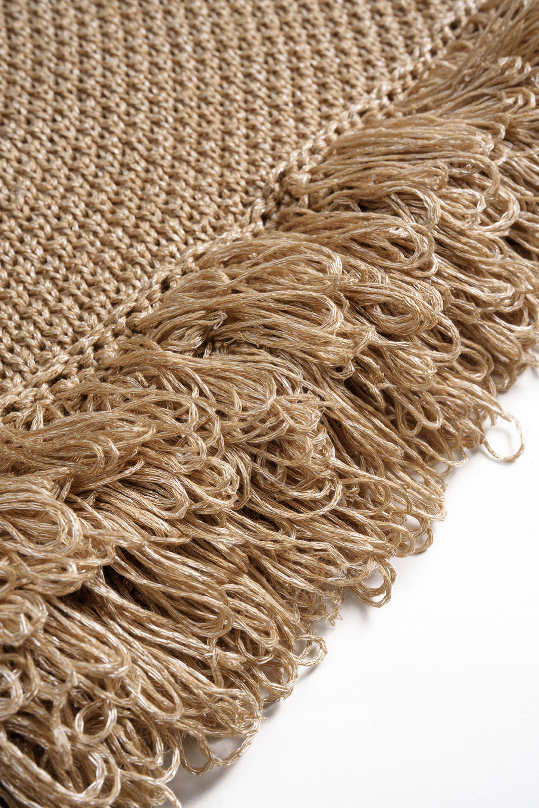 Fringe Low Waist Sweater Skirt