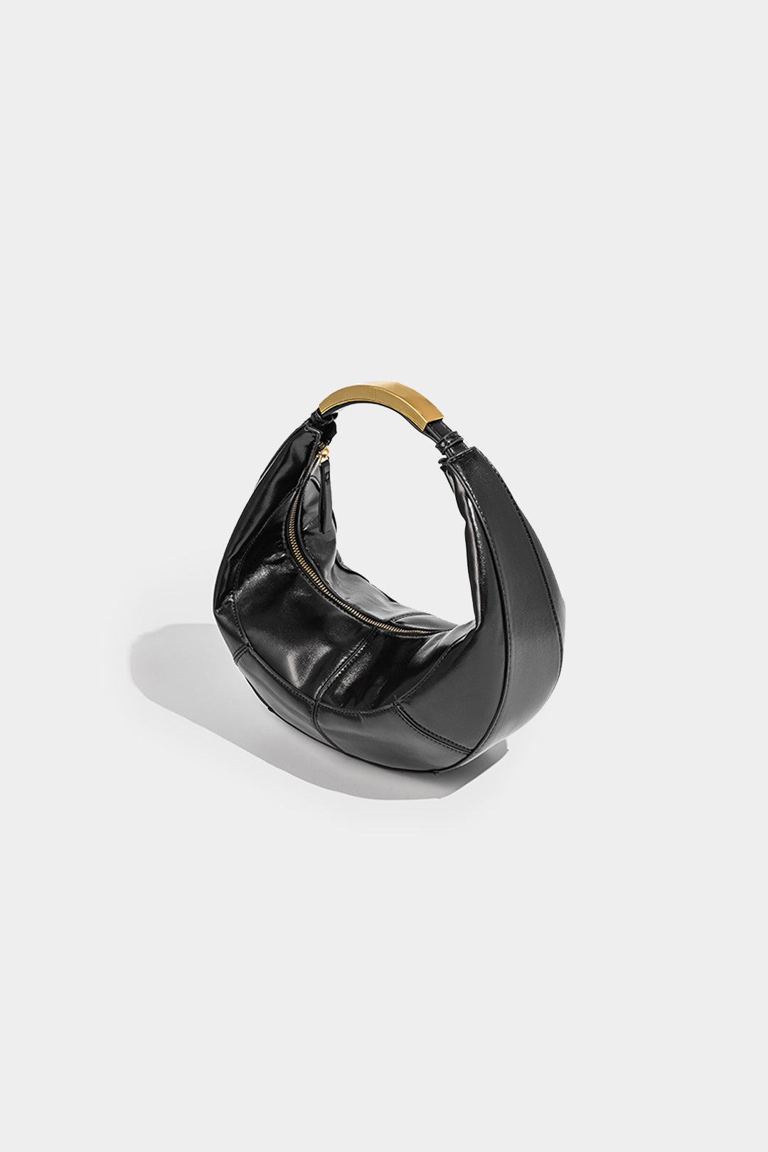 Leather Zipper Tote Bag