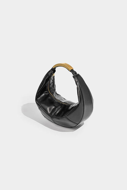 Leather Zipper Tote Bag