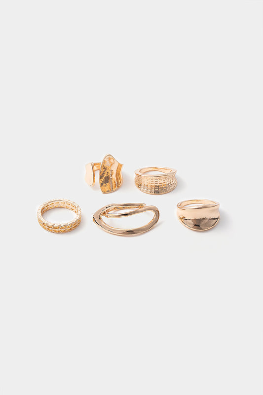 Metallic Geometric Accessories Set