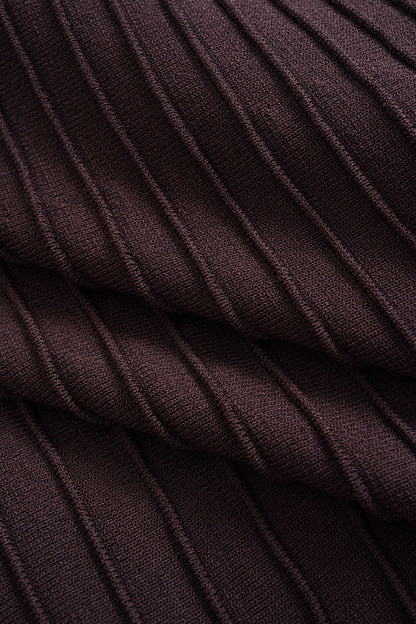 Knit Stitching Detail Skirt