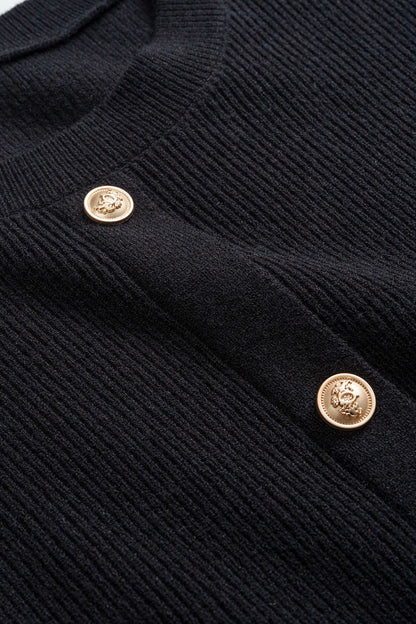 Ribbed Button Sweater Cardigan