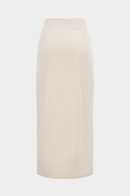 High Waist Ruched Irregular Skirt