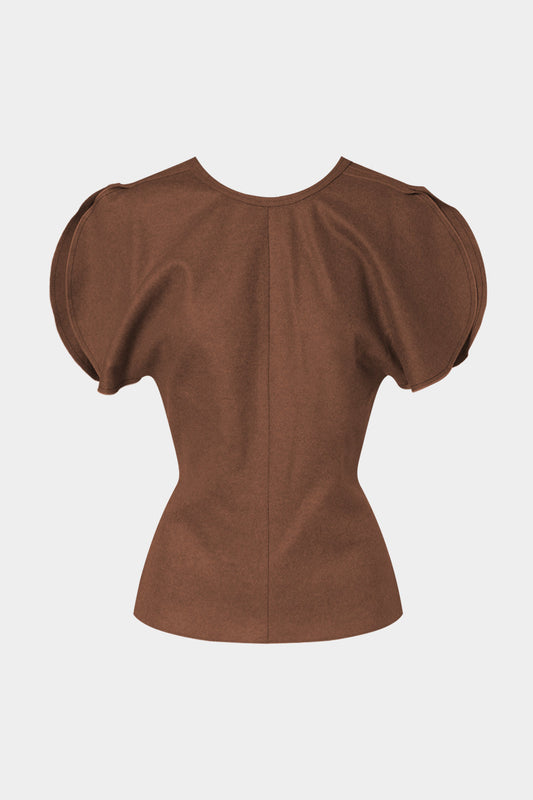 Asymmetrical Short-Sleeve Shirt