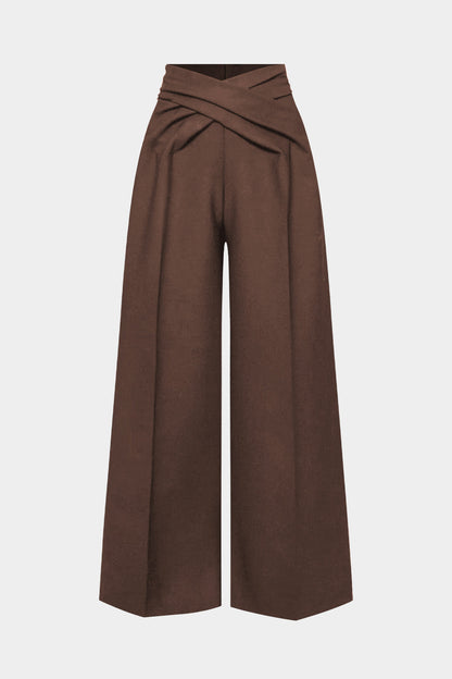 Ruched Crossed Trousers
