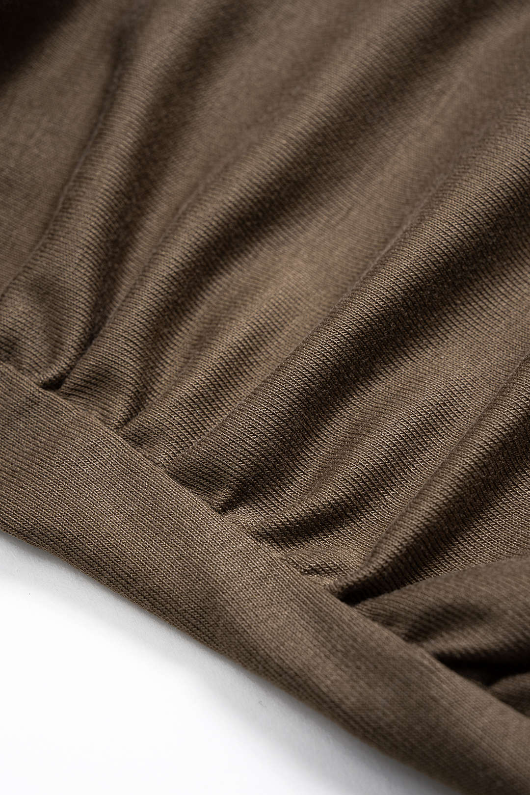 Metallic Twist Knot Ruched Long-Sleeve Top